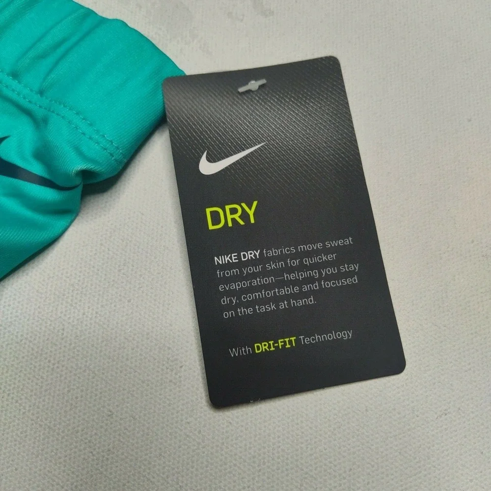 NIKE‎ Dri-fit Girls Size 6 Hyper Jade JUST DO IT Athletic Leggings NEW